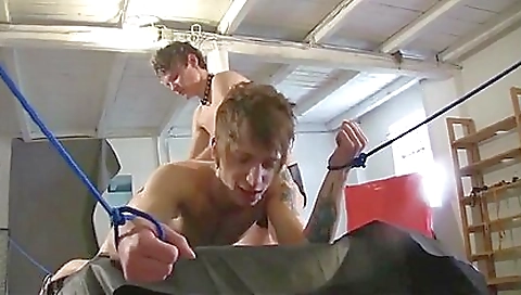 Two horny sluts get dirty by two guys